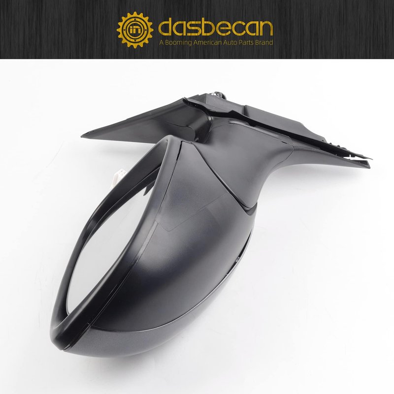 Dasbecan Left Driver Side Mirror Assembly Compatible with Honda Accord LX Sport 1.5T 2018-2025 Power | Non-Heated | Gray Repalces# HO1320328 76258-TVA-A02, Modern Steel Metallic-3Pins