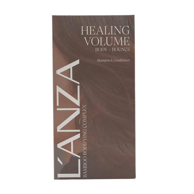 L'ANZA Healing Volume Hair Thickening Shampoo & Conditioner Set, Volumizing, Boosts Body, Lightweight Cleanse, Adds Fullness, Color Safe, Anti-Frizz Anti-Humidity, Sulfate Free, Hair Care Kit