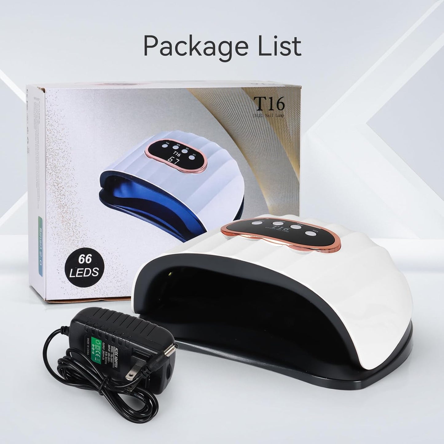 UV LED Nail Lamp - 54W/72W Quick-Dry Nail Polish Dryer with 4 Timer Settings | Ideal for DIY Gel Nail Art