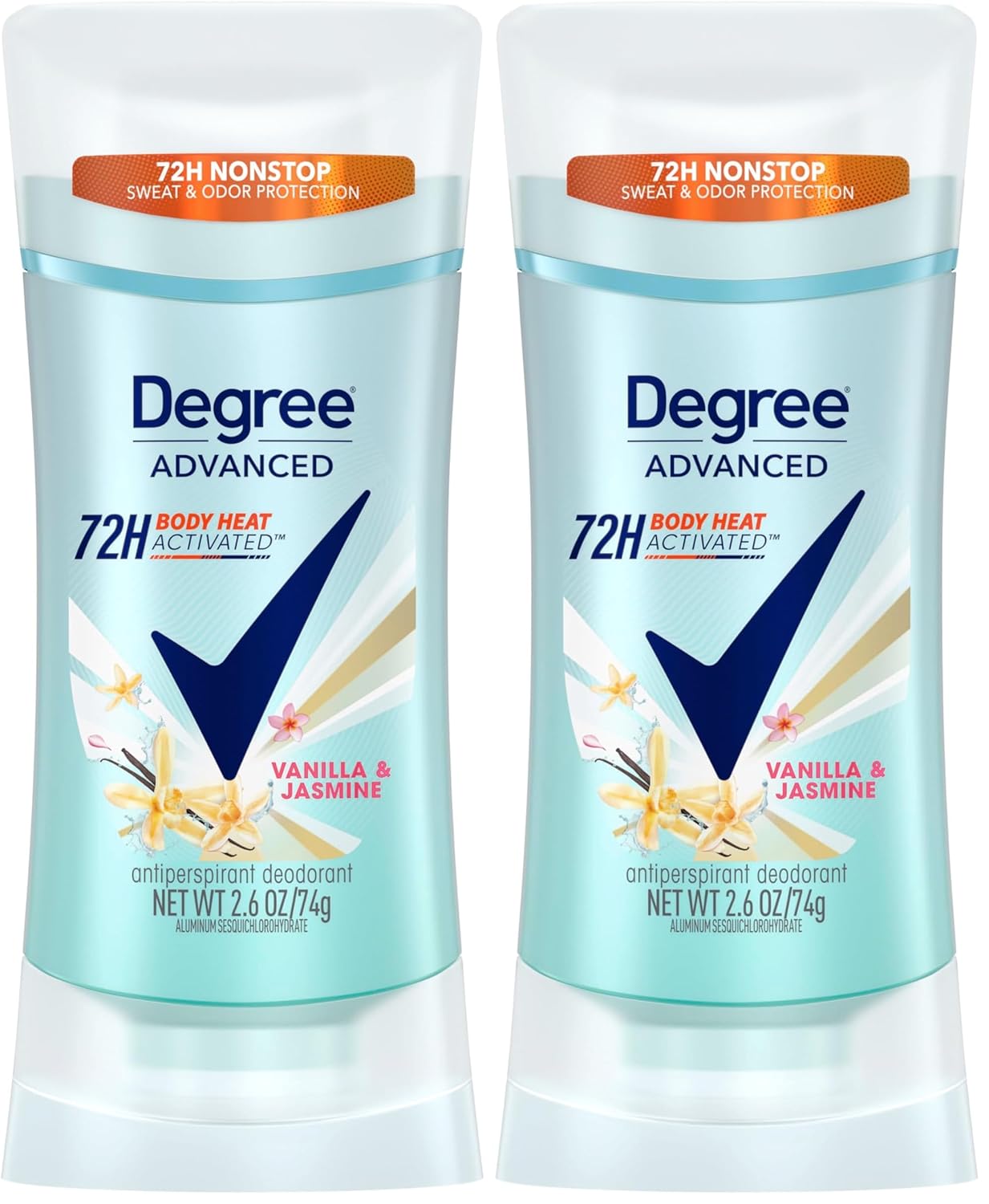 Degree Advanced Protection Antiperspirant Deodorant Sheer Powder for 72-Hour Sweat & Odor Control for Women, with Body Heat Activated Technology, 2.6 oz
