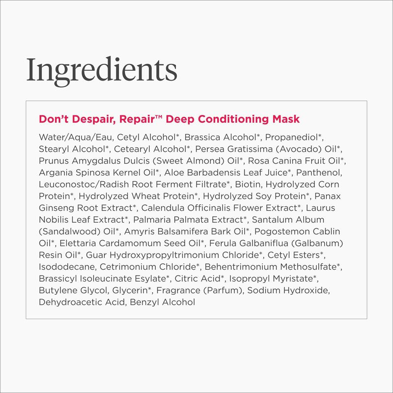 Briogeo Don't Despair, Repair! Birthday Cake Deep Conditioning Mask | Protein + Moisture Balance Conditioner for Dry, Damaged, Color-Treated Strands | Vegan & Cruelty-Free | 8 oz