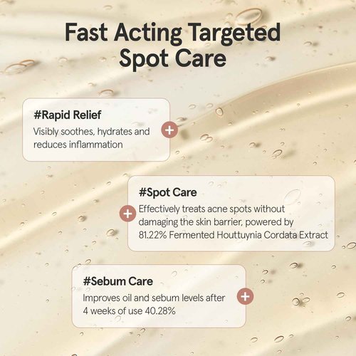 Heartleaf Clear Spot Gel, Deep Trouble Care with Fermented Heartleaf, Oil Control, Rapid Relief for Oily Acne Prone Skin - Oil Free, Alcohol Free, Fragrance Free, 1.18 Fl Oz