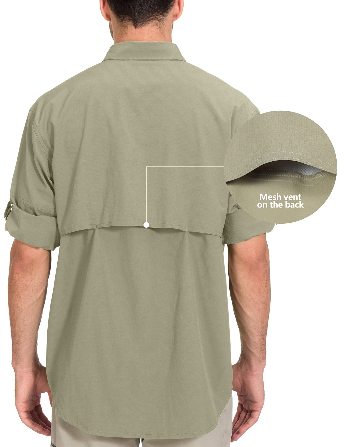 Little Donkey Andy Men's Hiking Stretch Quick Dry Shirt for Travel Sage Size XL