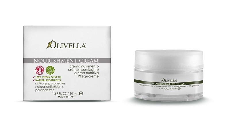 OLIVELLA Nourishment Face Cream, Olive, 1.69 Fluid Ounce