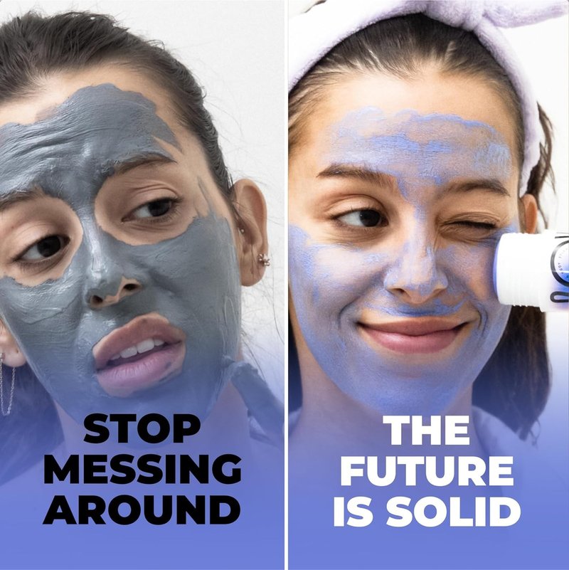 Oil Moisturizer Stick & Clay Face Mask Stick Bundle - Travel Size, Vegan, Leak-Free, Portable