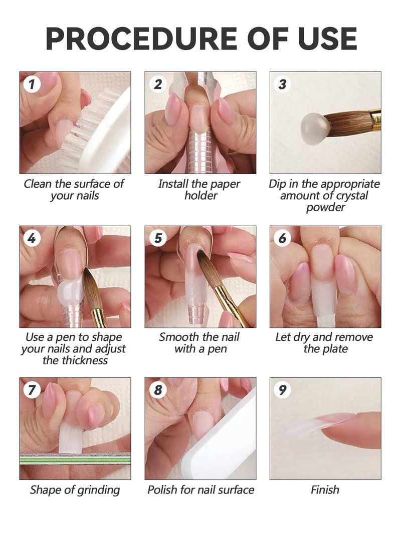 EBANKU Acrylic Powder Nude 120g/4.23oz Professional Acrylic Nail Powder for 3D Fingernail Carving & Nail Extensions Manicure, Long Lasting, No Nail Lamp Needed