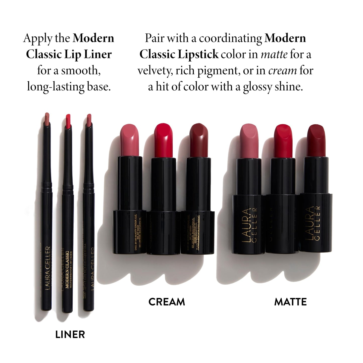 LAURA GELLER NEW YORK Love Your Lips Duo: Jelly Balm Moisturizing Tinted Lip Balm, Figger Than Life + Modern Classic Long-Lasting Lip Liner, Radiant Rose