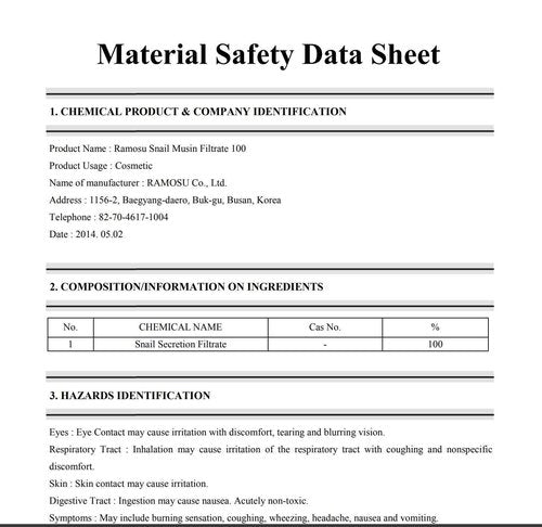 Ramosu Snail Mucin Filtrate 100 (10ml×3ea)