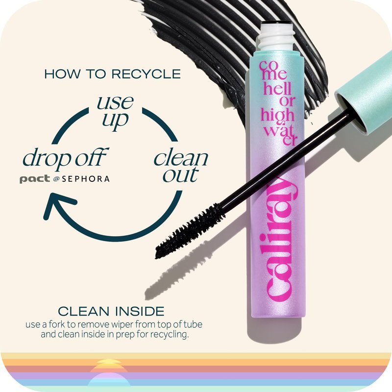 Caliray Come Hell Or Highwater Zero Smudge Clean Mascara (0.9 oz)