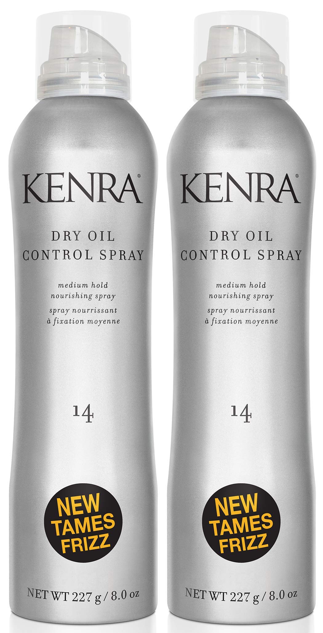 Kenra Professional Dry Oil Control Spray 14 | Frizz Control Hairspray | All Hair Types | 8 oz (2-Pack)