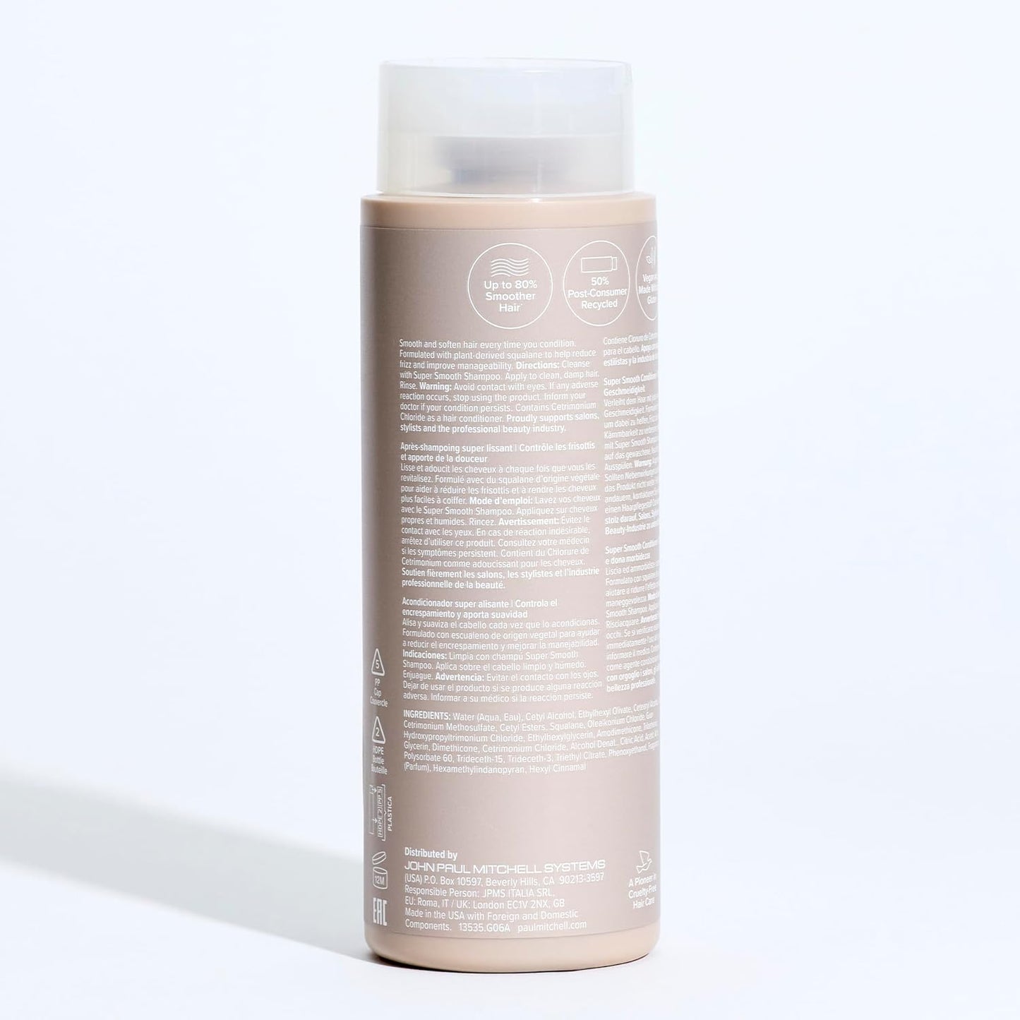 Super Smooth Conditioner for Frizzy Hair - Controls Frizz & Adds Softness | 33.8 Fl Oz