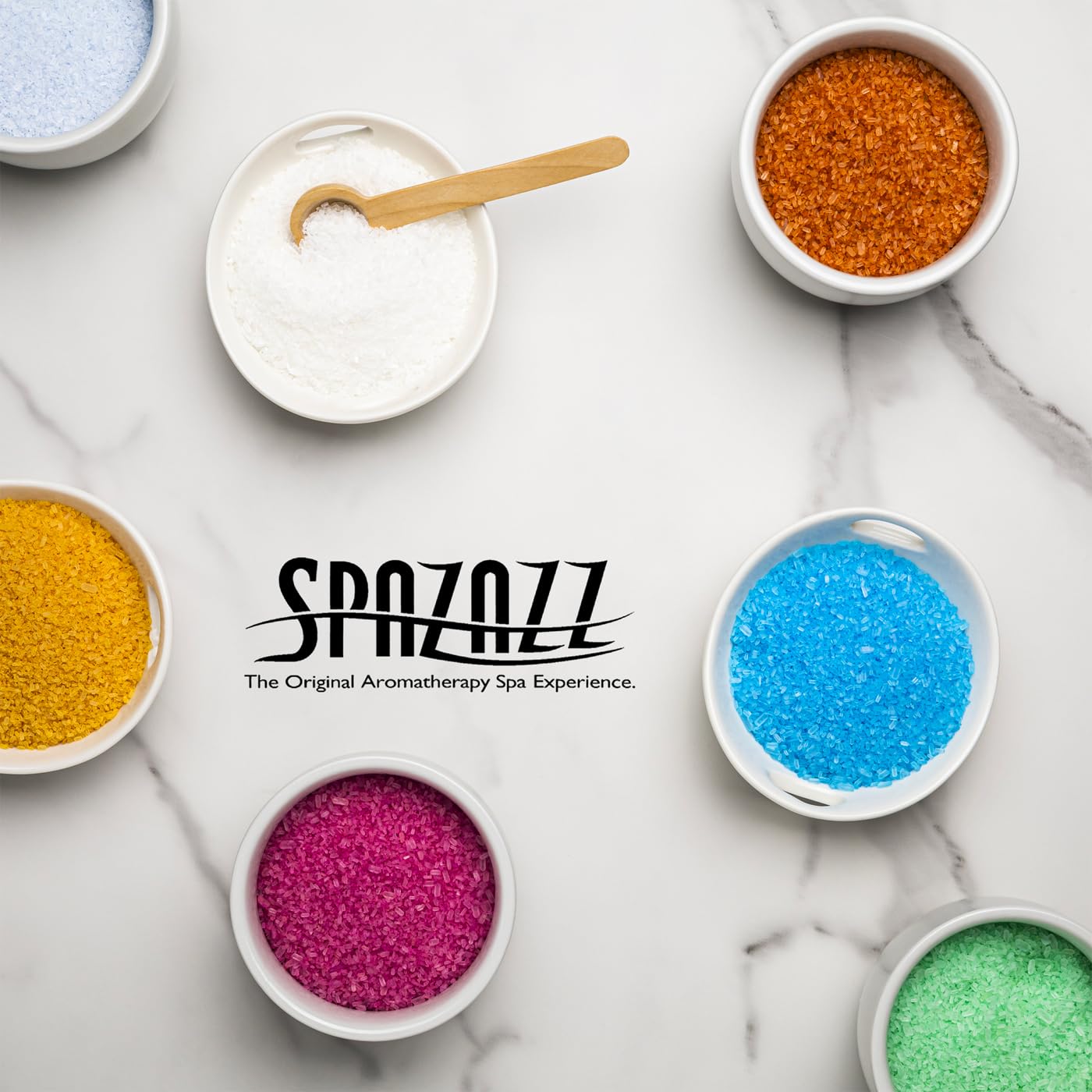 Aromatherapy Bath Salt Crystals - Spa & Hot Tub Sampler Set | 4 Oz | Lavender, Lime Coconut, Green Tea & More