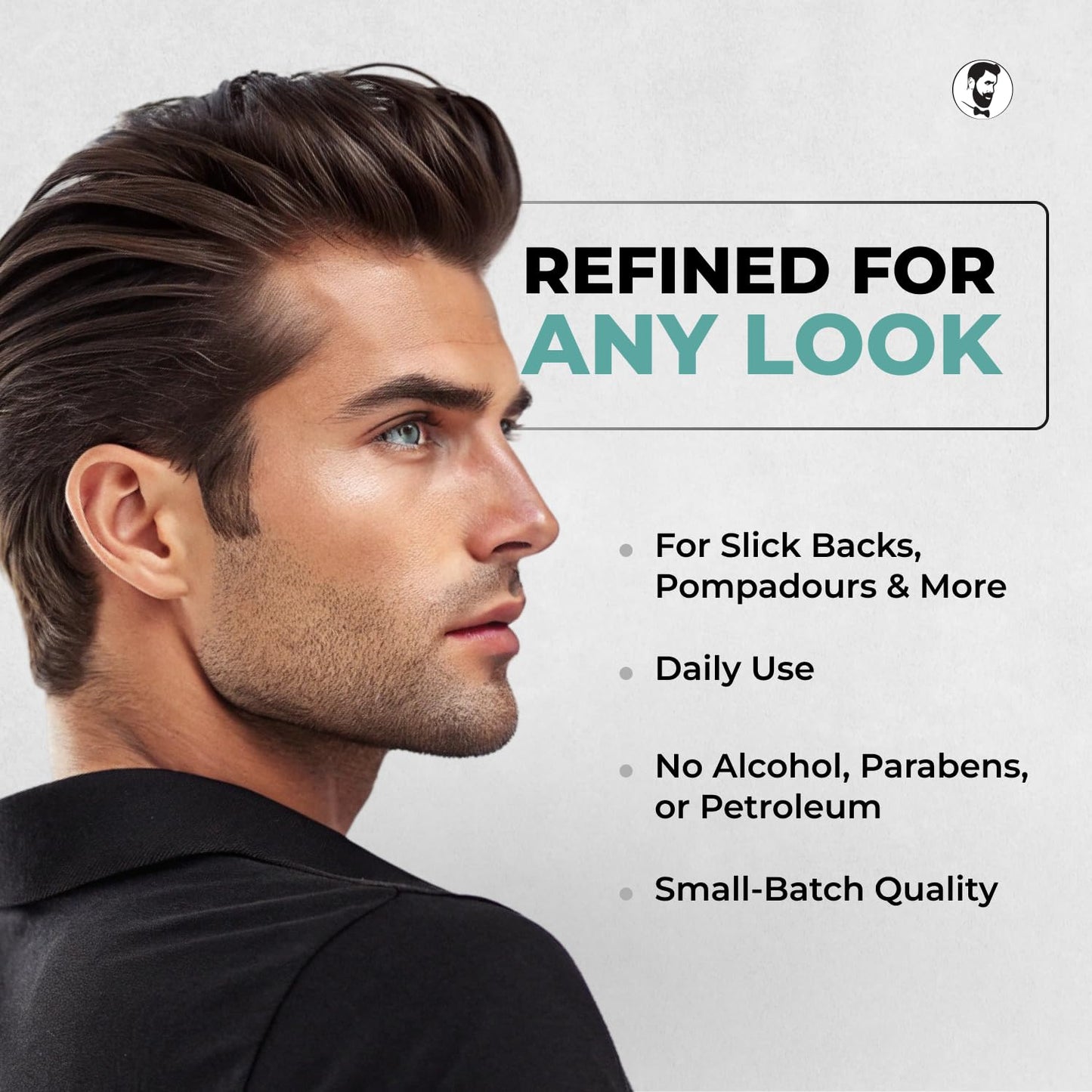 Gentlemen Republic 16oz Refined Hair Gel for Men - Premium Men's Hair Styling Product, 24 Hour High Hold & Shine. No Beeswax, Alcohol, or Parabens, Humidity Resistant