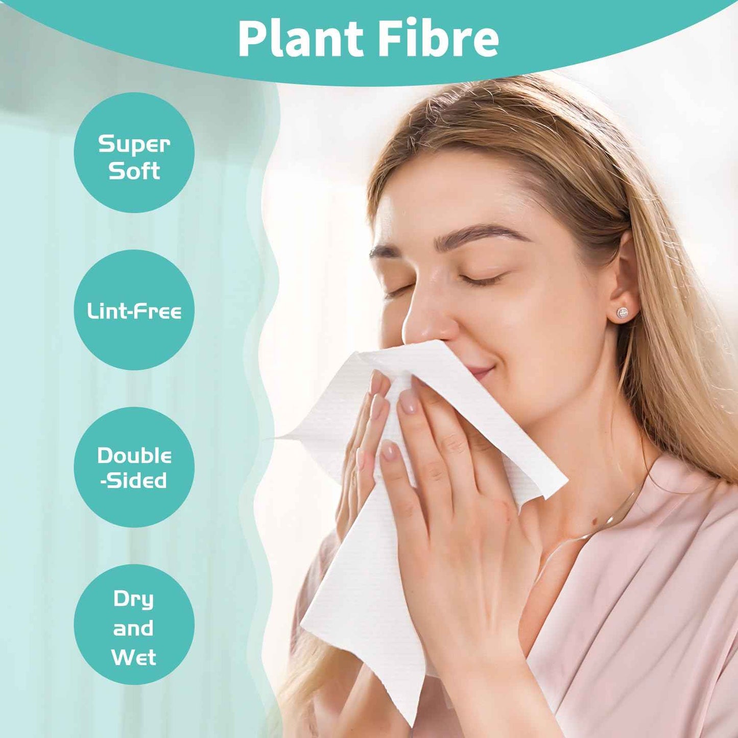 Ditoi Disposable Face Towels, Daily Facial Tissues, Super Soft and Thick Face Towels