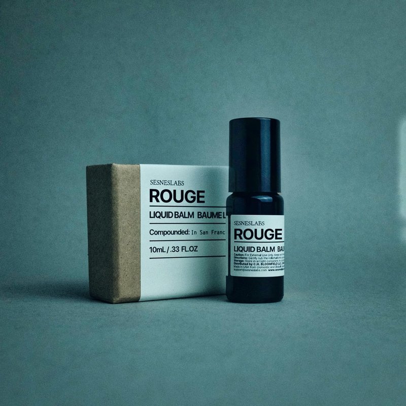 sesneslabs Rouge Roll-On, Perfume, Alcohol Free, Olfactive Marker, Niche Scent, Unisex Perfum for Women and Men 10ml/.33 fl OZ