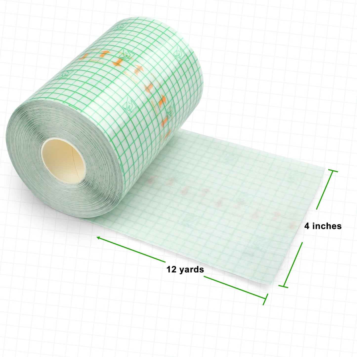 LotFancy Tattoo Aftercare Bandage, 4" x 12 Yards Roll, Transparent Film Dressing, Waterproof Protective Tattoo Wrap Tape for Second Skin Healing, New Tattoos and Scar Therapy