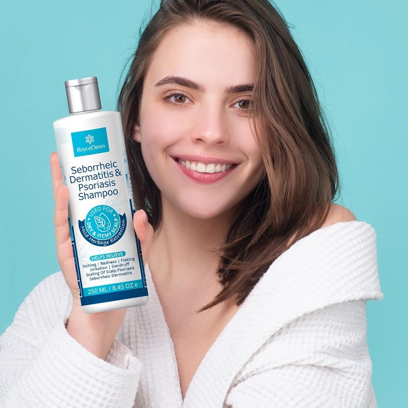Seborrheic Dermatitis & Psoriasis Shampoo - Relieves Dandruff, Itching & Flaking | 8 oz