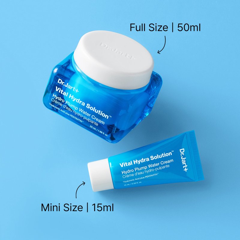 Dr.Jart+ Vital Hydra Solution Water Cream Glow Hydrating Korean Face Moisturizer with Hyaluronic Acid for Glass Skin| Korean Skin Care, 1.69 Fl Oz
