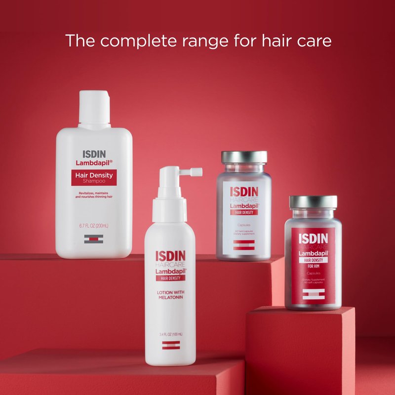 ISDIN Lambdapil Hair Density Supplement for Thinning Hair, 60 Capsules
