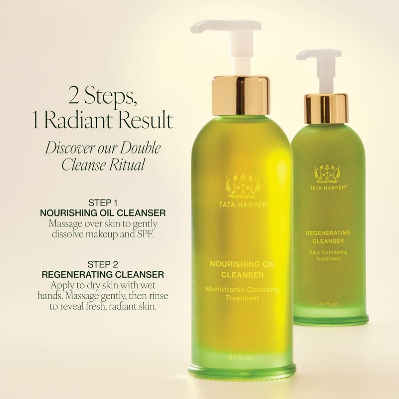 Tata Harper Regenerating Cleanser - Daily Exfoliating Face Wash | Natural Skincare, 4.2 Fl Oz