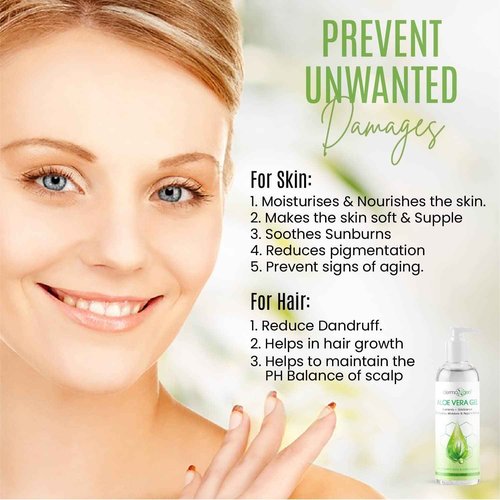DERMAXGEN Aloe Vera Gel - Organic 100% Pure Aloe + Witch Hazel + Vitamin C + Vitamin E - Skin Soothes, Moisture And Repair Formula, Nutrients Rich And Cold Pressed - 16 FL OZ / 480 ML