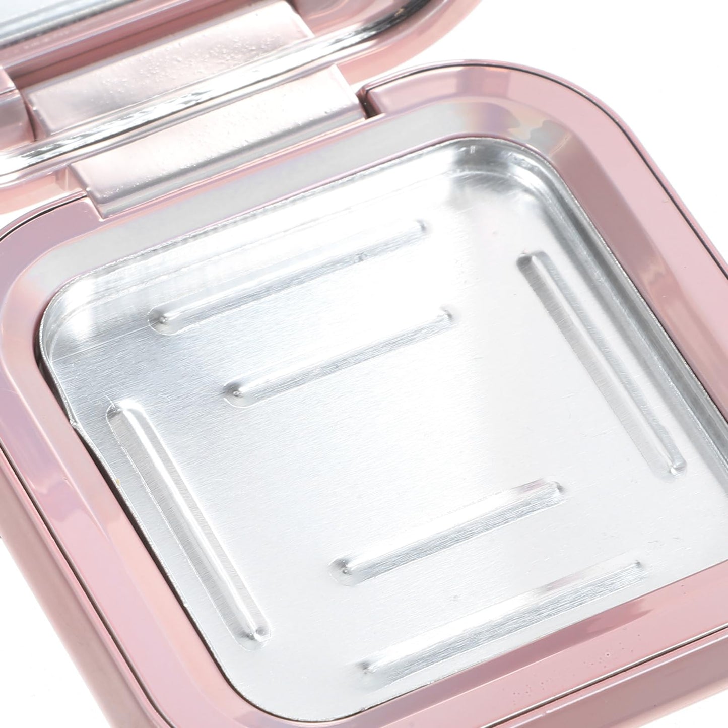 KALLORY Makeup Pallette 2pcs Magnetic Eyeshadow Makeup Empty Eyeshadow Containers Box Refillable Eye Shadow with Mirror for DIY Cosmetic Foundation Blush Rose Gold Eyeshadow