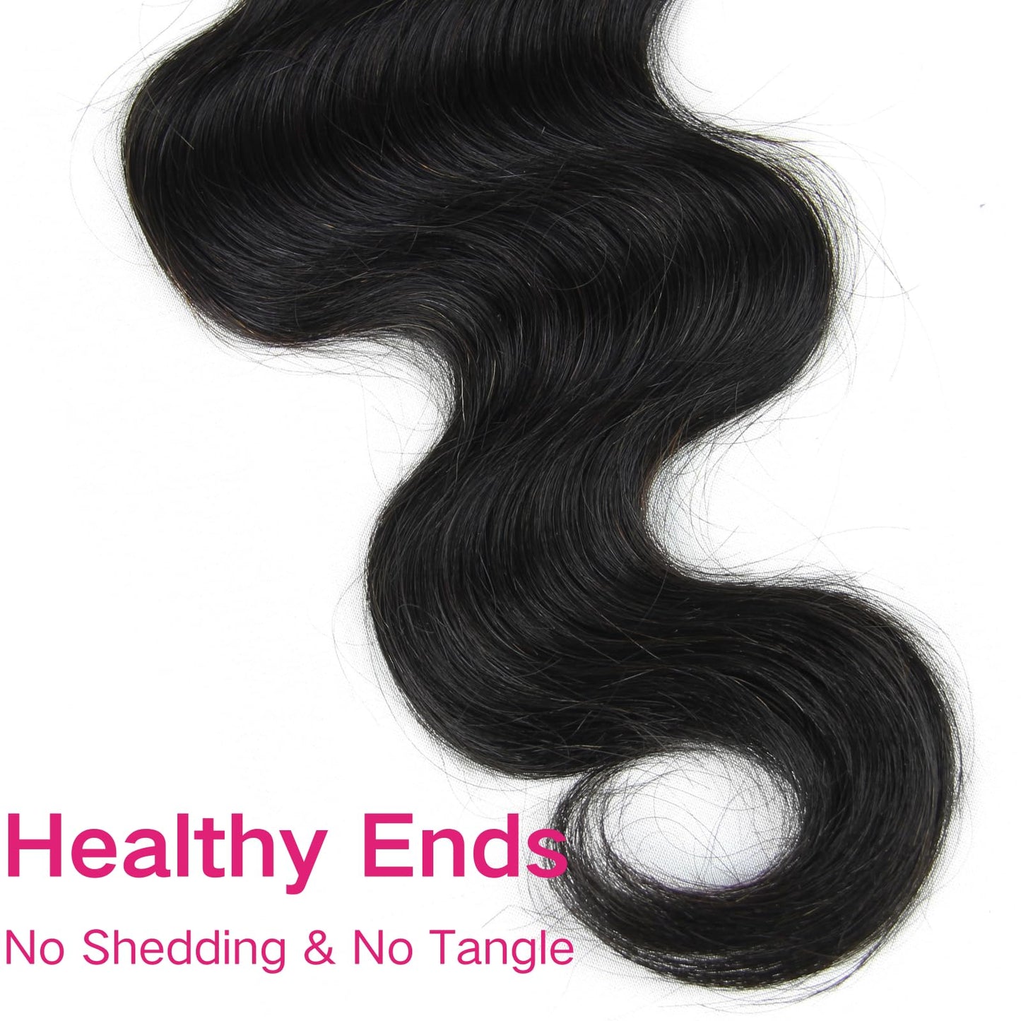 4x4 Lace Closure Body Wave - Transparent HD Free Part Invisible Lace Closure 100% Brazilian Virgin Human Hair Pre Plucked with Baby Hair Natural Black 12A Grade (18 Inch)