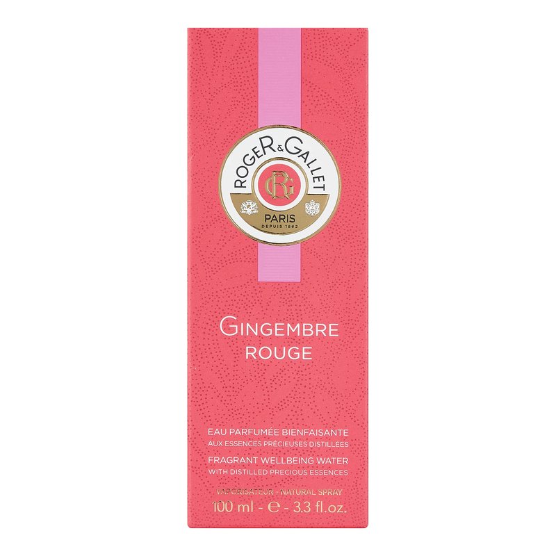 Roger & Gallet Gingembre Rouge Fresh Fragrant Water Spray, 3.3 Ounce