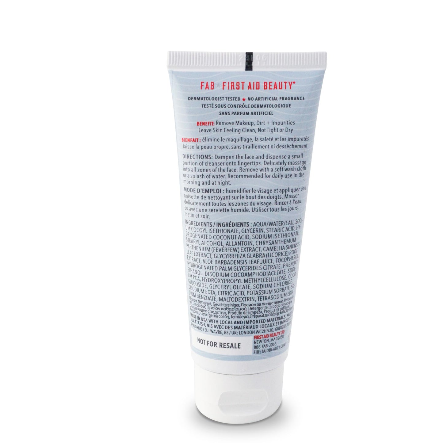 First Aid Beauty - Pure Skin Face Cleanser, Effectively Removes Makeup, Dirt, and Impurities, Gentle Cleanser Leaves Skin Soft & Supple, Safe for Sensitive Skin, Fragrance Free, 11 oz