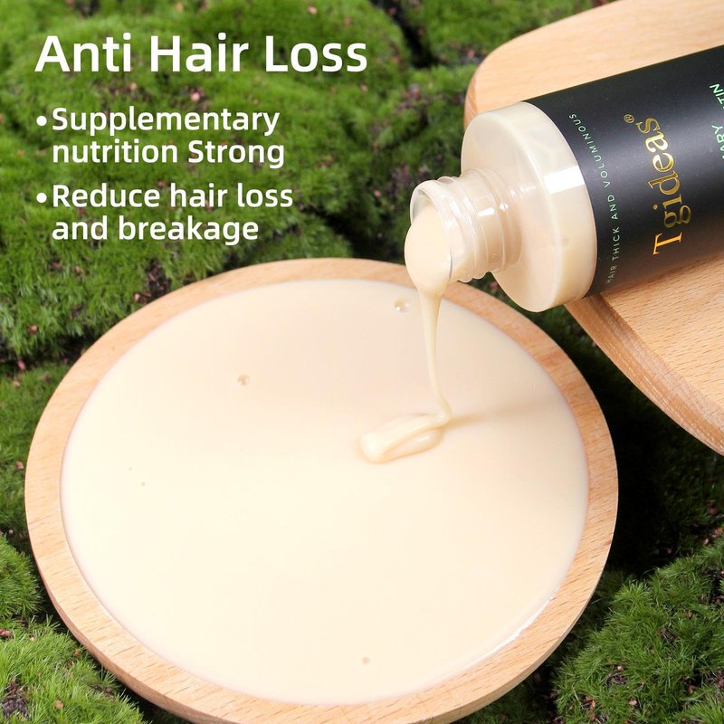 Tgideas Rosemary Biotin Shampoo - Volumizing, Sulfate-Free, for Thinning, Dry, Damaged Hair, Vegan, Color-Safe, 14.8 fl oz