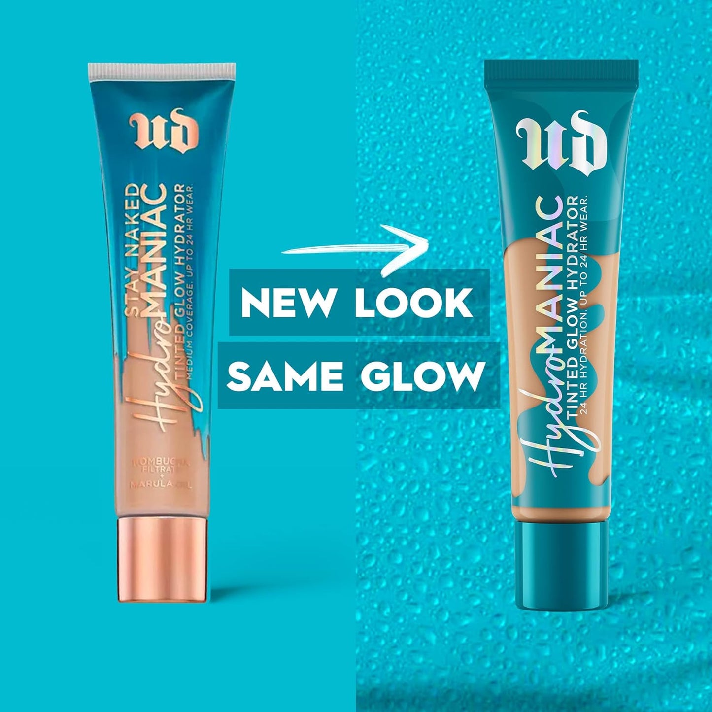 Urban Decay Hydromaniac Dewy Foundation - Hydrating Tinted Moisturizer for Dry Skin | Buildable Medium Coverage, 1.1 fl oz