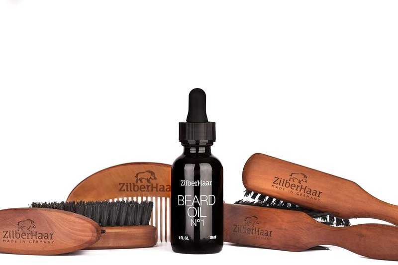 Beard Oil Set - Nourishing Oil, Brush & Comb for Healthy Beards | Grooming Essentials