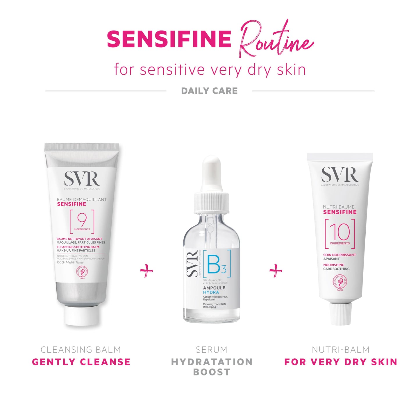 SVR - Sensifine Nutri-Balm - Soothing Moisturizer for Sensitive & Ultra-Sensitive Skin Relief - Face Cream - 24-Hour Hydration - for Hypoallergenic Use - 95% Naturally-Derived Ingredients - 1.3 fl.oz