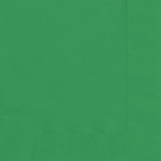 Solid Emerald Green Paper Luncheon Napkins, 20 Pieces - Perfect for Birthdays, Weddings, Parties & Special Events