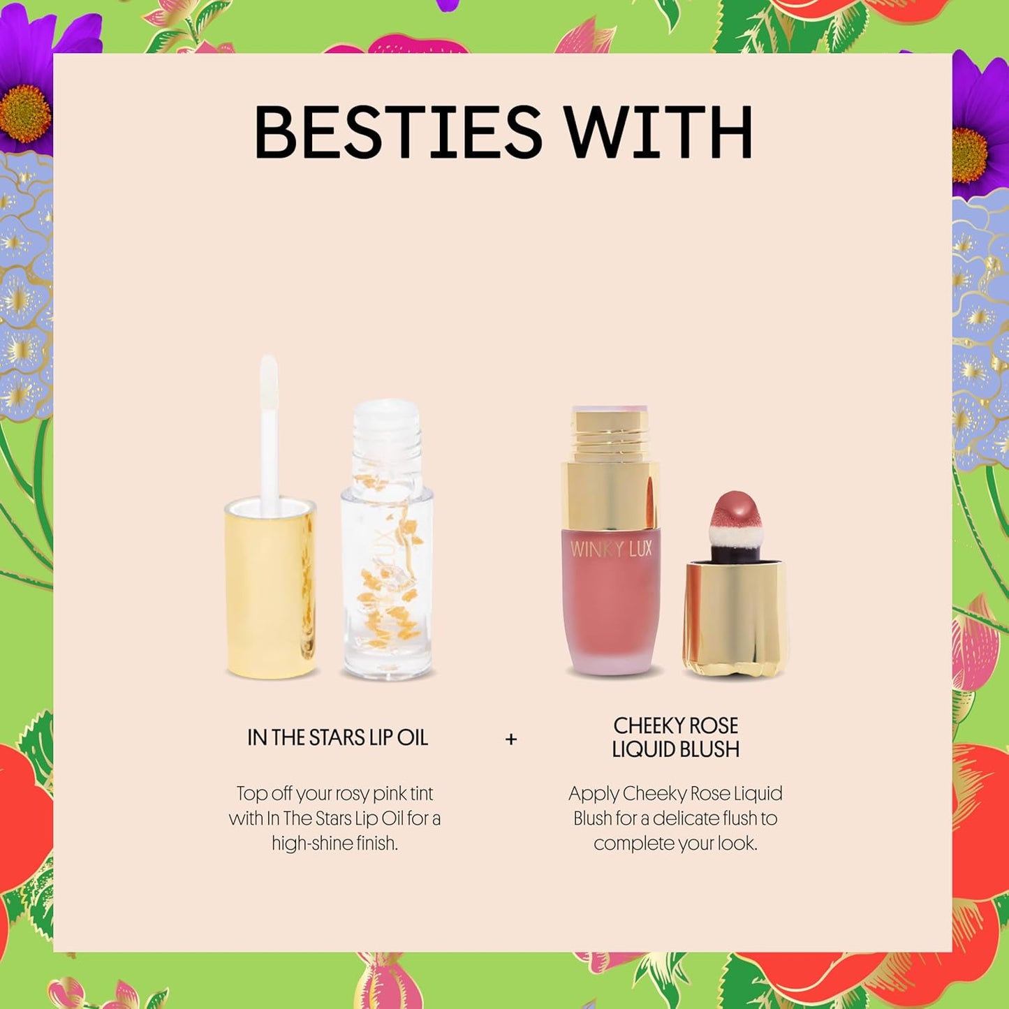 Winky Lux Flower Balm - Color Changing pH Lip Balm | Vegan & Cruelty-Free Hydrating Sheer Pink Lipstick