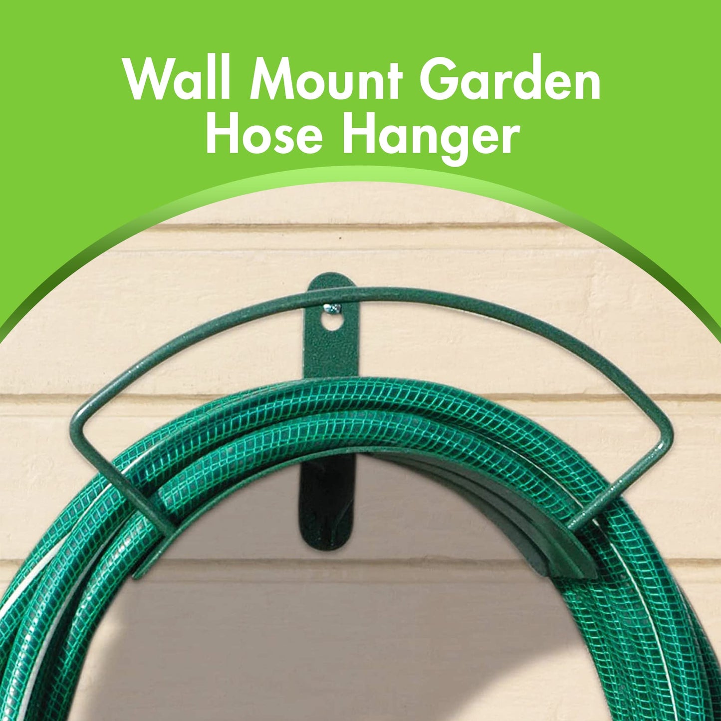 Yard Butler IHCWM-1 Wall Mount Deluxe Hose Hanger, 5/8", Weathered Verdigris Finish