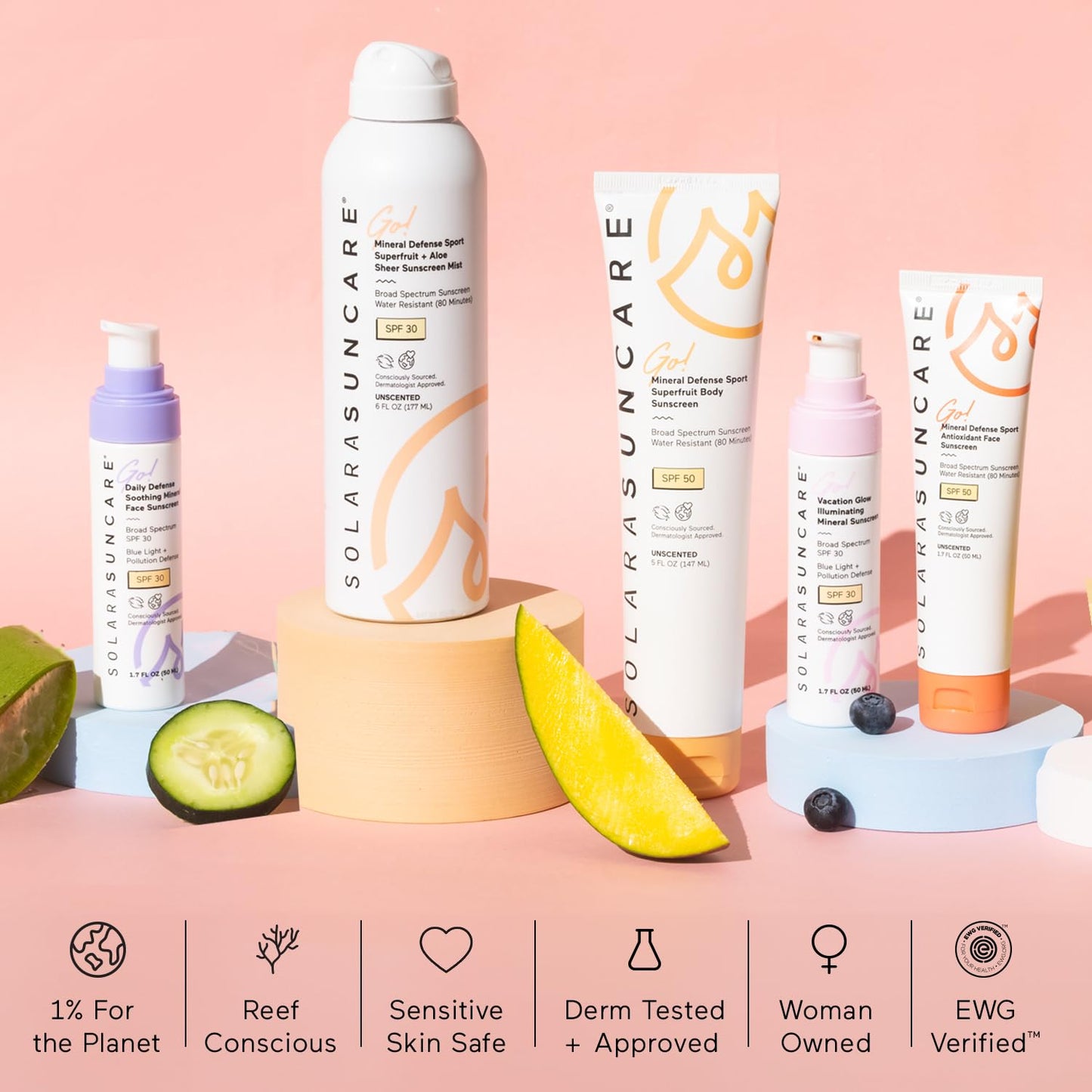 Solara Suncare - Go! Vacation Glow Illuminating Tinted Moisturizer, SPF 30 | EWG Verified, Vegan, Cruelty Free, Reef friendly | Unscented, Lightweight, Safe For Sensitive Skin (1.7 fl oz | 50 ml)