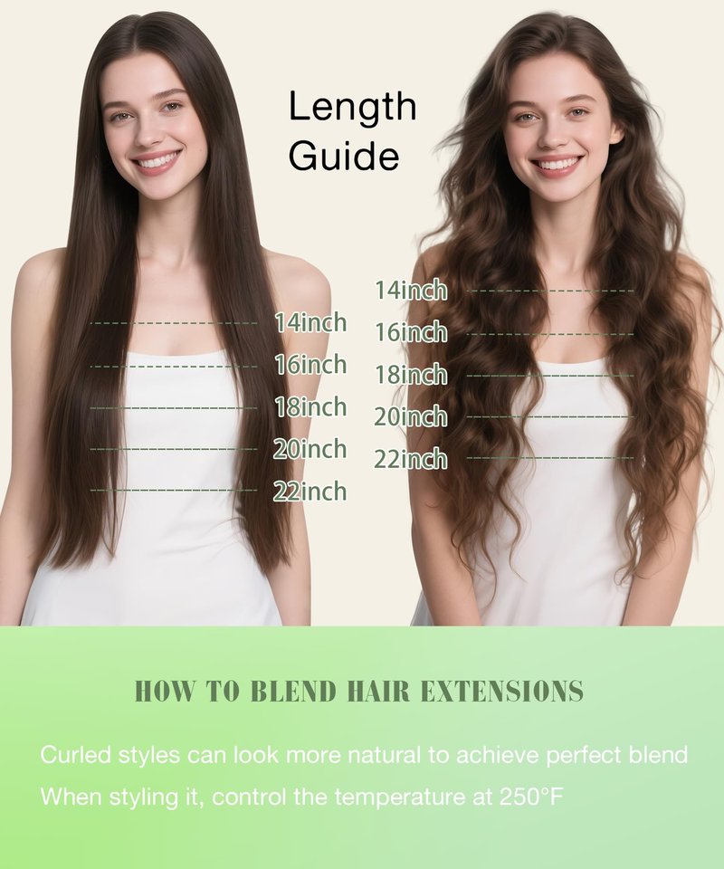 SURNEL Tape in Hair Extensions Human Hair 14 inch 20pcs 50g Straight Tape inHair Extensions Color 4 Medium Brown Hair Extensions(#4-14)