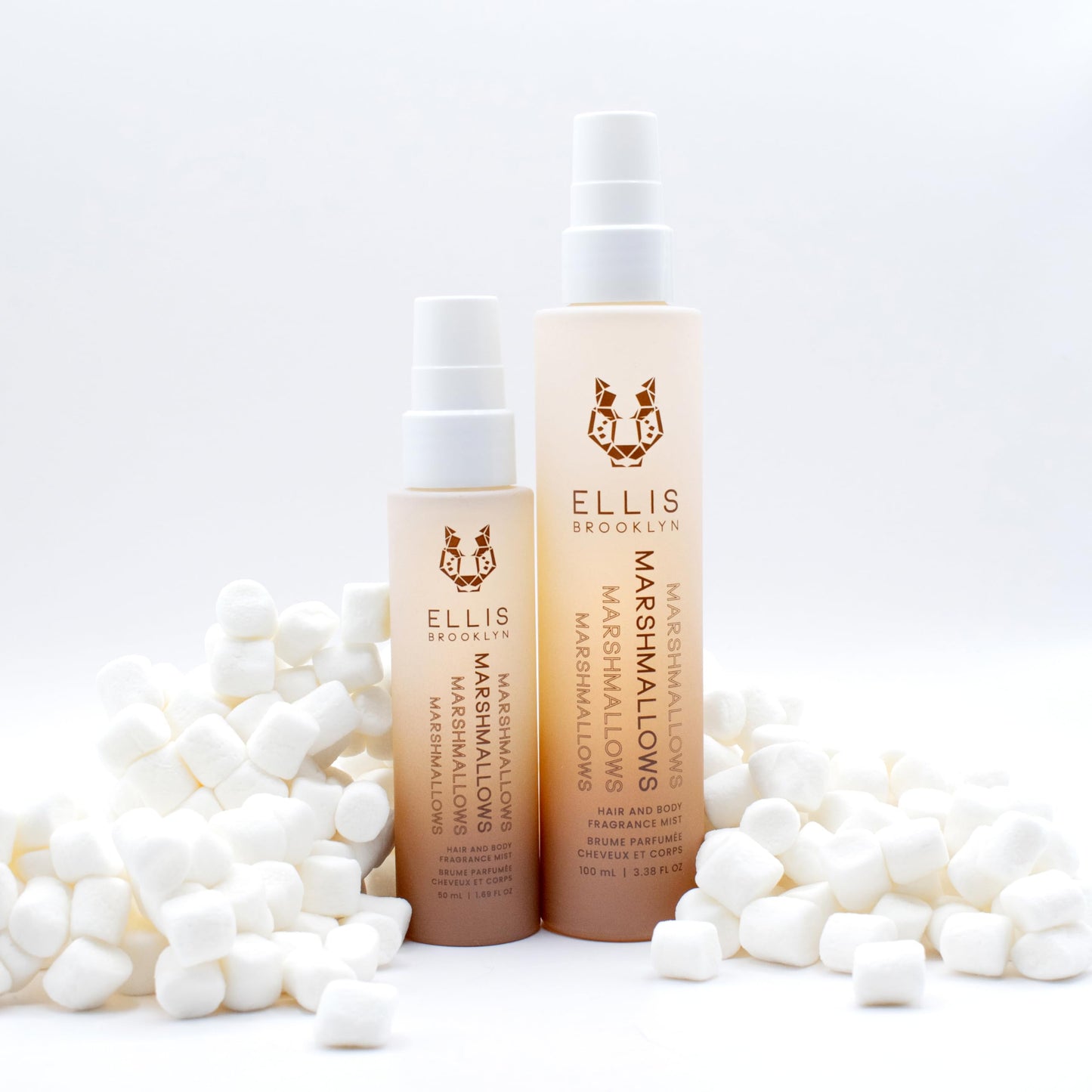 Ellis Brooklyn MARSHMALLOWS Fragrance Mist - Gourmand Perfume Mist with Marshmallow, Caramel Accord, & Milky Musks, Vegan Perfume Made In The USA, 50ml 1.7 Fl Oz