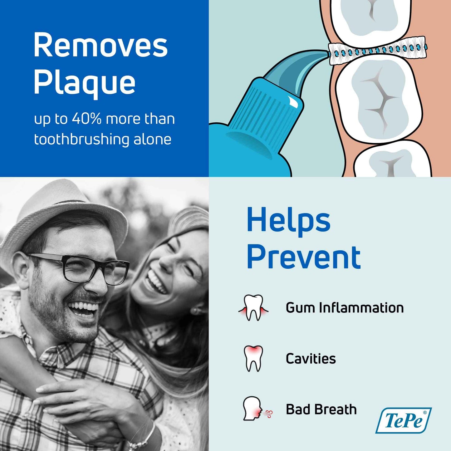 TePe Interdental Brush Original, Soft Dental Brush for Teeth Cleaning, Pack of 20, 0.8 mm, Large Gaps, Green, Size 5