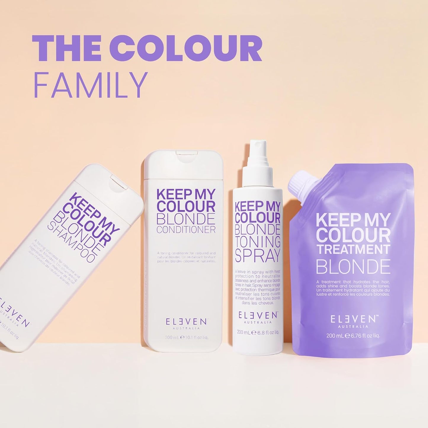 Keep My Colour Blonde Shampoo - Purple Toning Shampoo for Blonde & Color-Treated Hair | Sulfate-Free, Blue Base