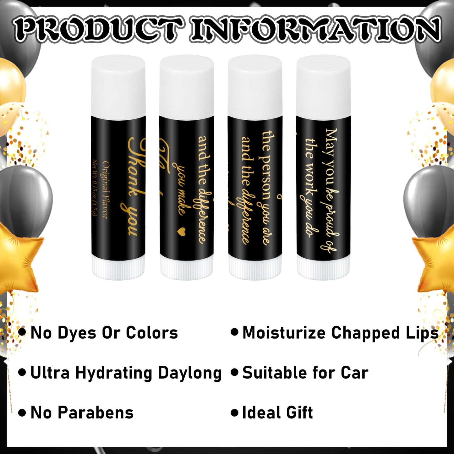 50 Pack Fathers Day Dad Gifts Bulk, Lip Balm Small Bulk Gifts for Men Adults Dad Husband, Party Favors Prizes Moisturizing Lip Gloss for Coworker Employee Staff Men(Be Proud)
