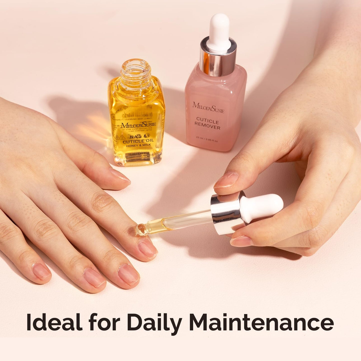 MelodySusie 25ML Cuticle Oil,Cuticle Nourishes, Promotes Nail Growth and Strength for Home and Salon Use Honey Milk