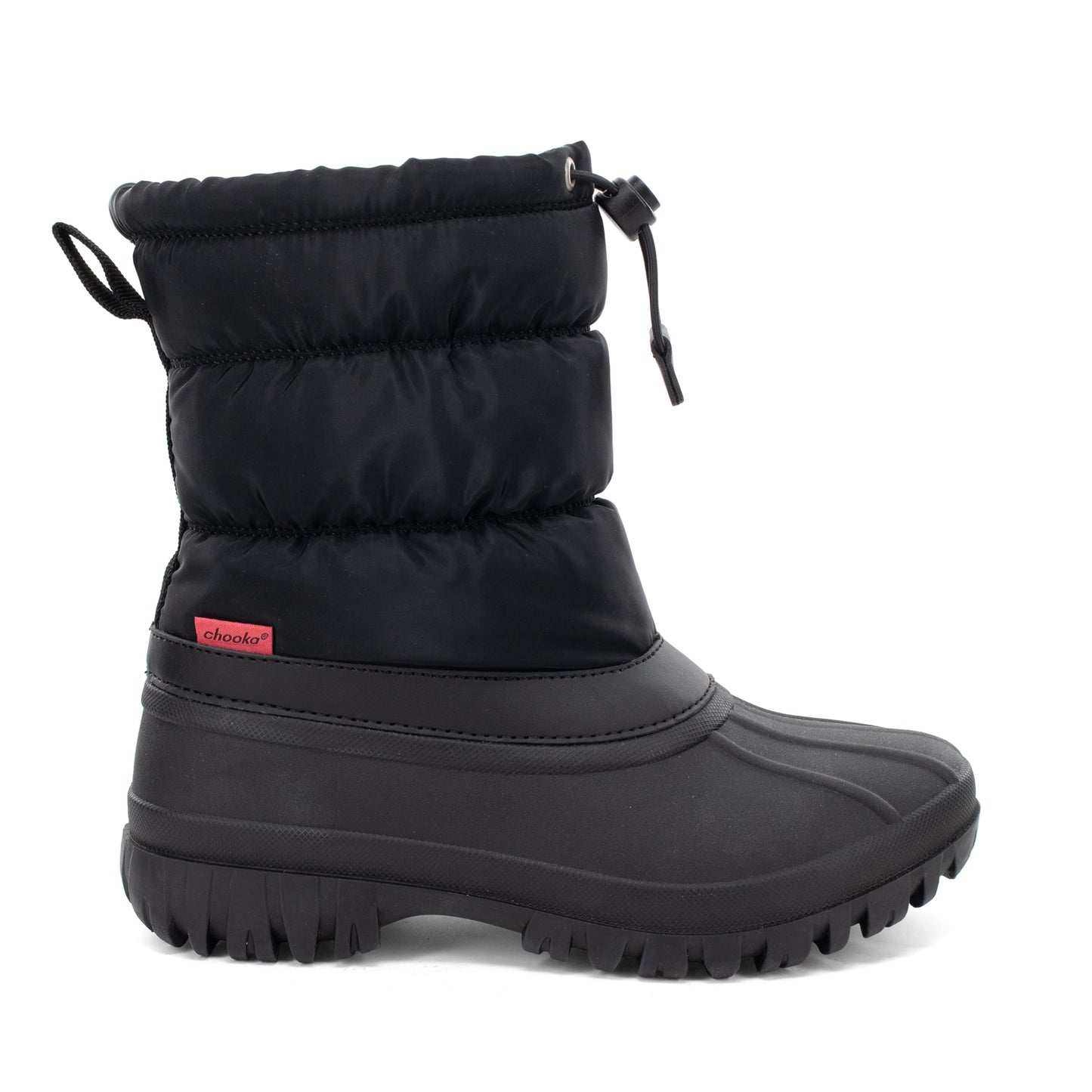 Chooka Women's Nylon Mid-Calf Winter Snow Boot | Outdoor Cold Weather Faux Fur Puffer Boot
