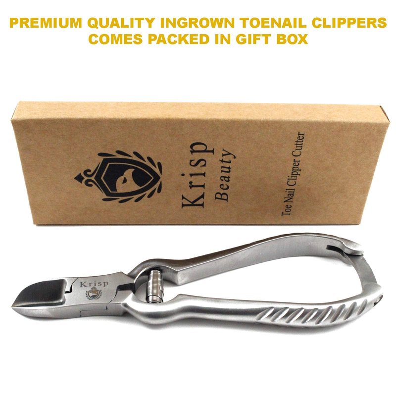 Professional Toenail Clippers for Thick Toe Nails - Heavy Duty Medical Grade Podiatry Stainless Steel Nail Clippers Cutter Trimmer Toenail Scissors for Men Seniors Podiatrist Tools (Silver, 6.25 Inch)