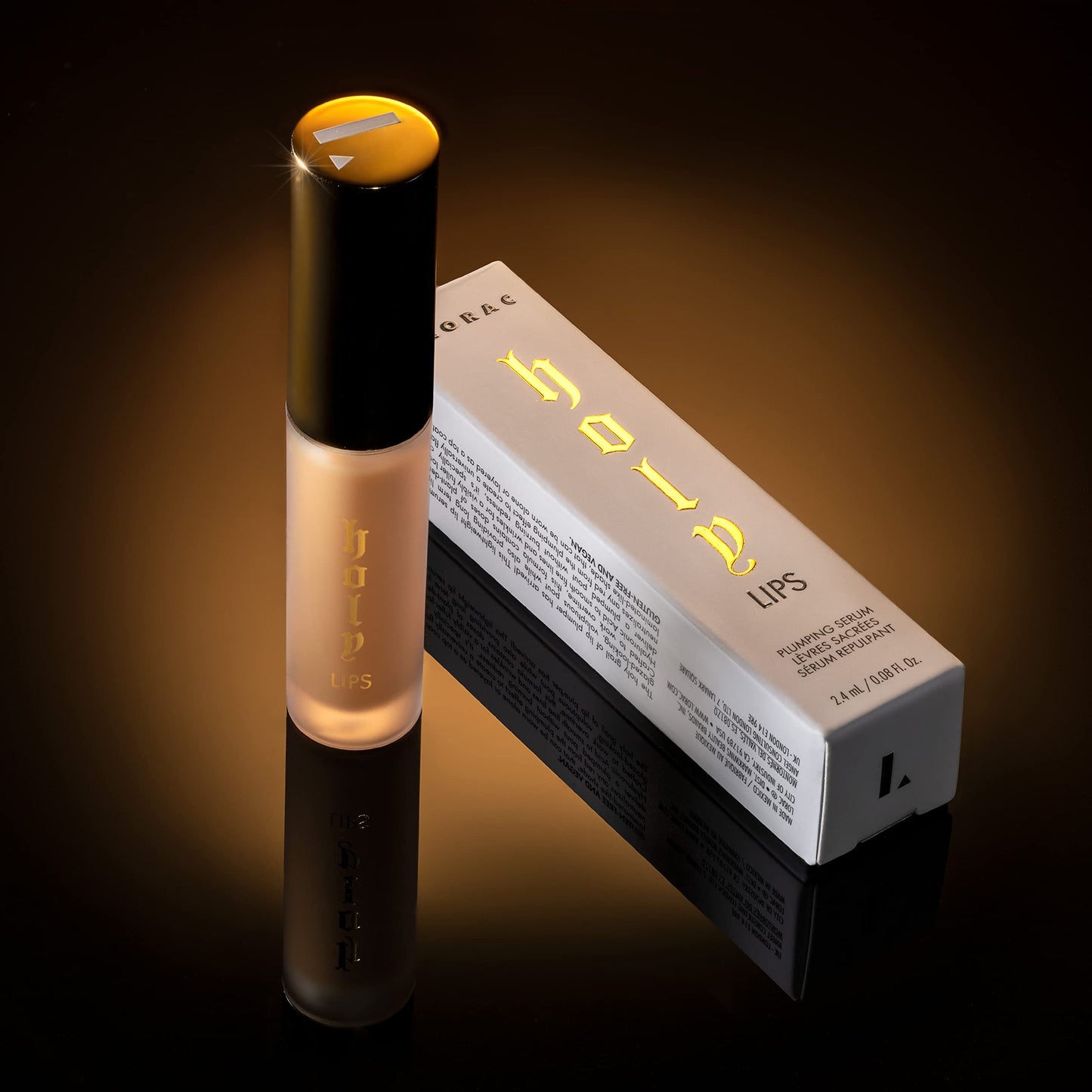 LORAC Holy Lips Plumping Serum Lip Gloss | Collagen, Hyaluronic Acid Infused, Cruelty Free, Gluten Free, Vegan