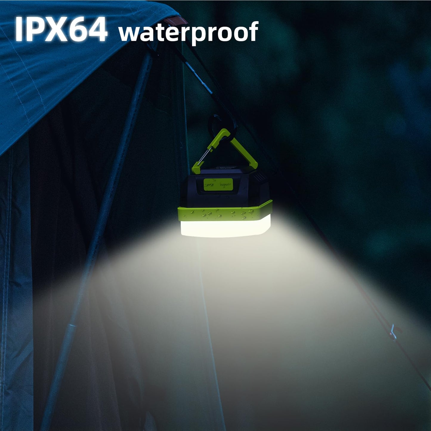MARBERO 248LM Camping Lantern, LED Portable Lantern Tent Light, Emergency Power Bank, Survival Kits, Operated Lamp, for Camping, Power Outages, Hurricane, Hiking, Green