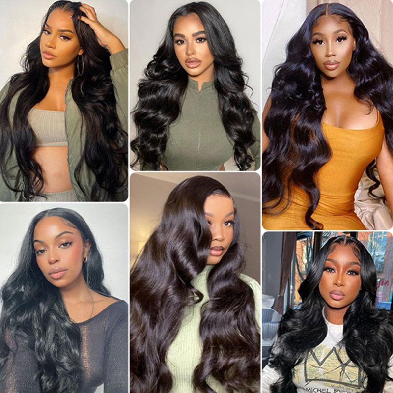 4x4 Transparent HD Lace Closure Only Body Wave Hair Closure Invisible Lace Closure 12A Brazilian Virgin Remy Human Hair Pre Plucked with Baby Hair Natural Black (22 Inch)