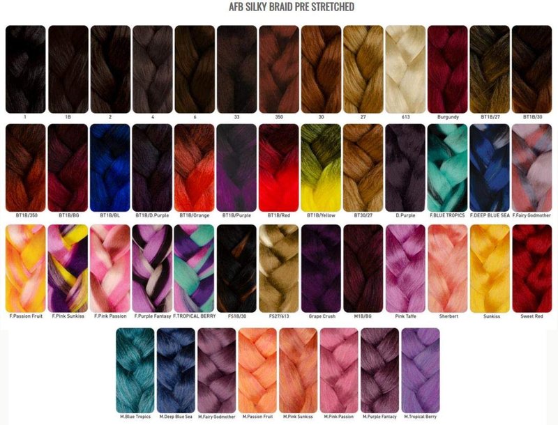 RastAfri Freed'm Silky Braid 24 Inch Pre-Stretched Braiding Hair | 100% Afrelle Modacrylic Fiber from Kanekalon | Soft Lightweight Hair for Box Braids & Twists, #1B Off Black - 6 Pack