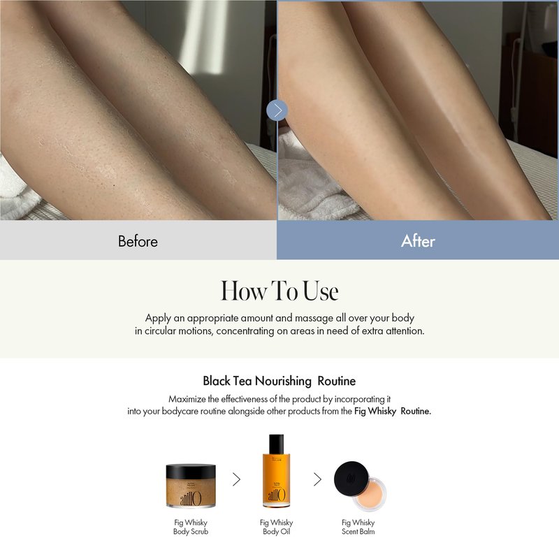 Fig Whisky Hydrating Body Oil – Fast-Absorbing & Non-Greasy Moisturizer with Fig, Argan & Jojoba Oils – Silky Smooth Glow & Deep Nourishment, Woody Scent, 3.38 fl. oz